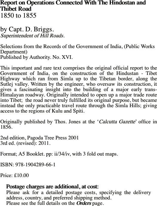 Report on Operations Connected With