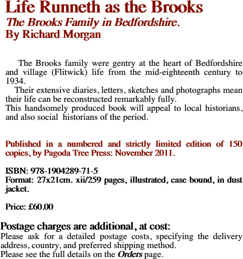 Life Runneth as the Brooks