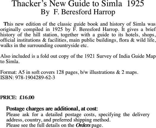 Thacker’s New Guide to Simla